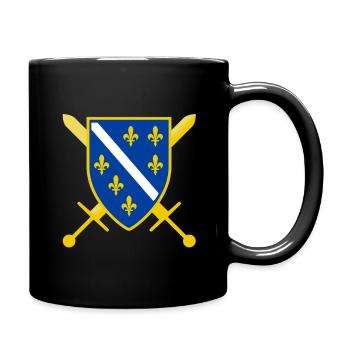 Bosnie Armoiries Bosna Cadeaux pour Bosanac - Mug uni - noir - Droite