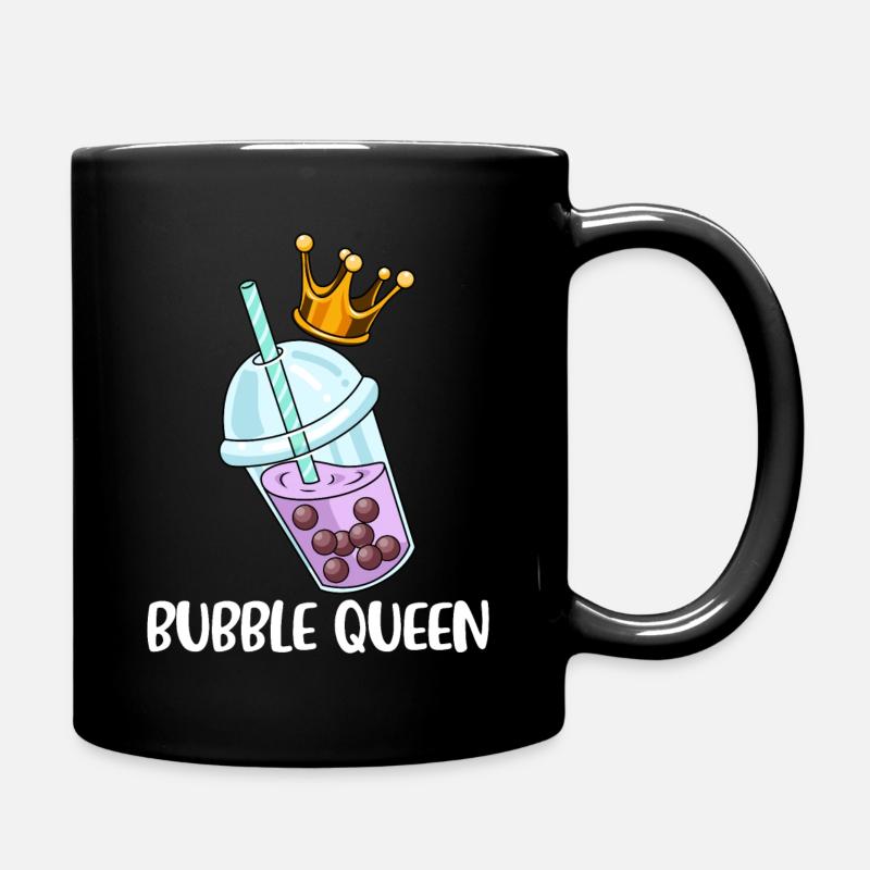 Bubble Tea Gechenk Frauen Boba Tea Bubble Tea - Tasse einfarbig - Schwarz
