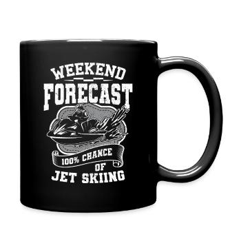 Jet ski design for jet ski drivers - Full Colour Mug - black - Right