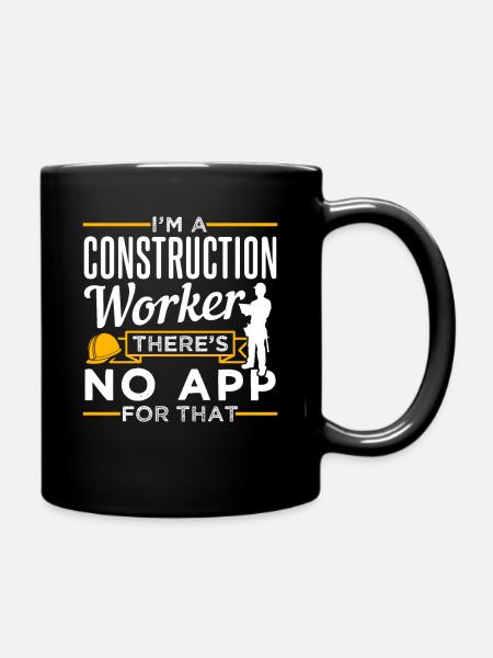 Idée cadeau de travailleur de la construction - Mug uni - noir