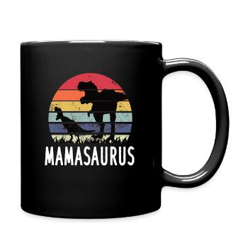 Dino dinosaure Mamasaurus Rex - Mug uni - noir - Droite