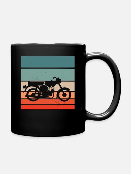 Simson fan Retro s51 ddr moped design - Tasse einfarbig - Schwarz