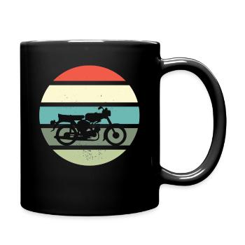 Simson fan retro s51 gdr moped design - Full Colour Mug - black - Right