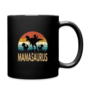 Dino dinosaure Mamasaurus Rex - Mug uni - noir - Droite