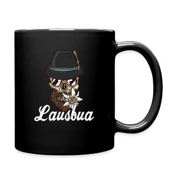 Lausbua Bayern Bua Lederhose Tirol - Tasse einfarbig - Schwarz - Rechts