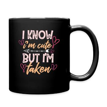 Freundin Vergeben Geschenkidee - Tasse einfarbig - Schwarz - Rechts