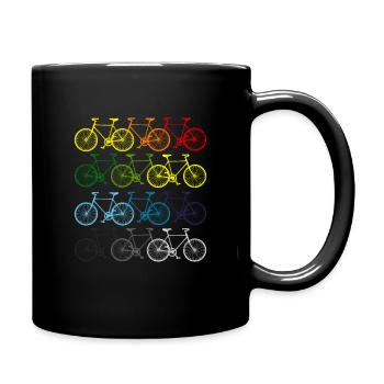 Vélo vélo vélo design cadeau pour les cyclistes - Mug uni - noir - Droite