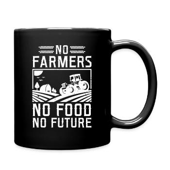 Pas d'agriculteurs Pas de nourriture Pas de tracteur de la vie future Agricult - Mug uni - noir - Droite