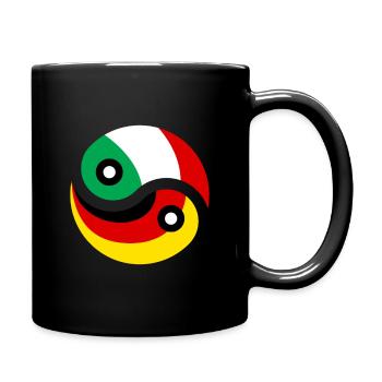 Idée cadeau Italie Allemagne - Mug uni - noir - Droite