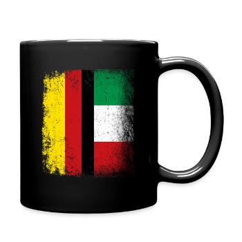 Idée cadeau Italie Allemagne - Mug uni - noir - Droite