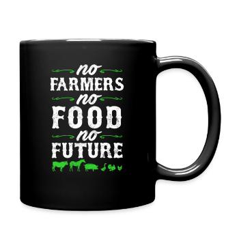 Pas d'agriculteurs Pas de nourriture Pas de vie future Agriculture - Mug uni - noir - Droite