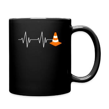 Slalom Motorsport Auto Clubsport - Tasse einfarbig - Schwarz - Rechts