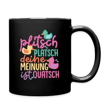 Split Splap Votre opinion est absurde - Mug uni - noir - Droite