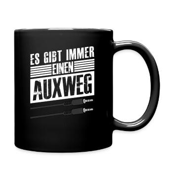 Sound engineer nerd with Auxweg saying - Full Colour Mug - black - Right