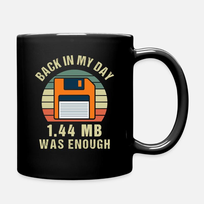 Cadeau rétro de disquette de programmeur - Mug uni - noir
