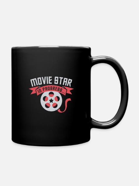 Star de cinéma en cours - Mug uni - noir