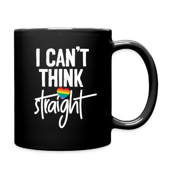 Cadeau de pensée gay - Mug uni - noir - Droite