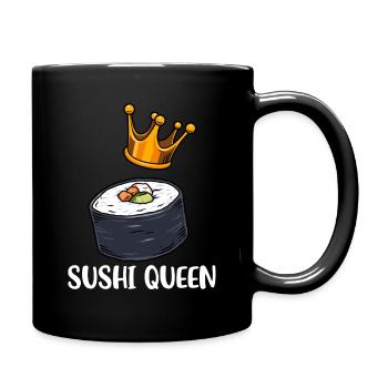 Sushi Shirt Frauen Japanisches Essen Koch Sushi - Tasse einfarbig - Schwarz - Rechts