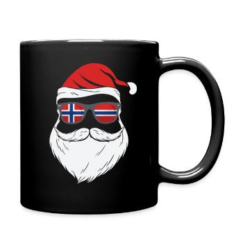 Norway Flag Cool Santa Xmas Sunglasses - Full Colour Mug - black - Right
