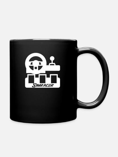 Sim Racing - Tasse einfarbig - Schwarz