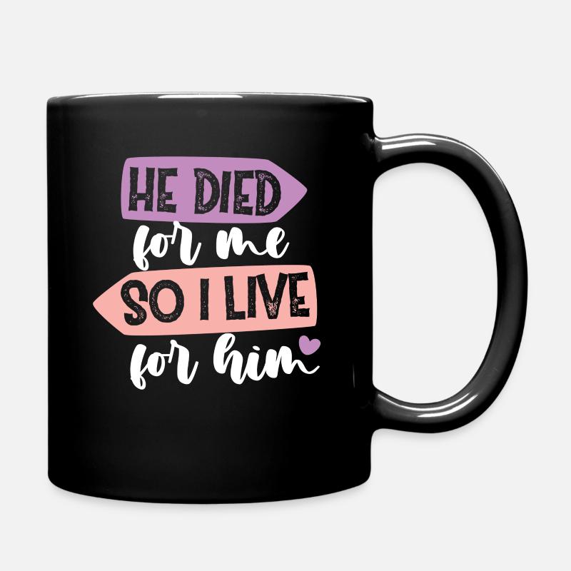 Jesus Gott Geschenkidee Weihnachten - Tasse einfarbig - Schwarz