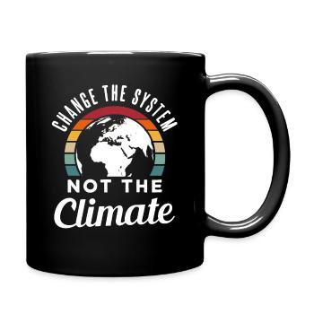 Environmental protection climate protection gift - Full Colour Mug - black - Right