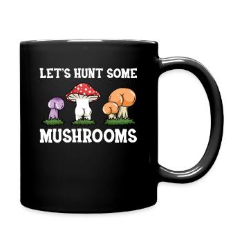 Champignons ramasser des champignons Cueilleurs de champignons Morilles des forêts Champignon - Mug uni - noir - Droite