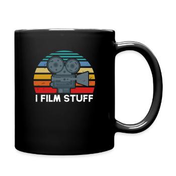 Filmmaker Design, I Film Stuff Gift Videography - Full Colour Mug - black - Right