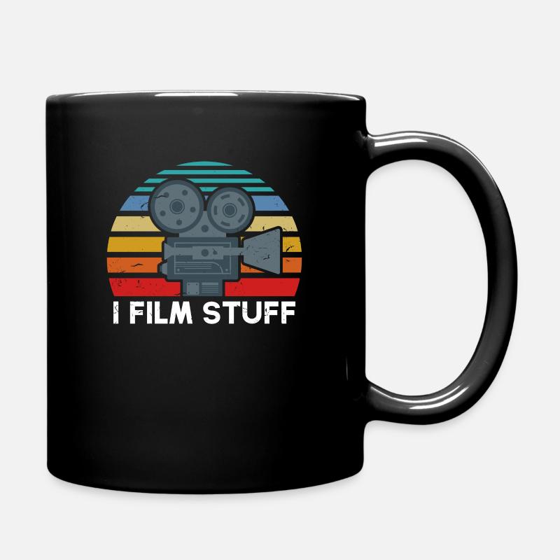 Filmmaker Design, I Film Stuff Gift Videography - Tasse einfarbig - Schwarz