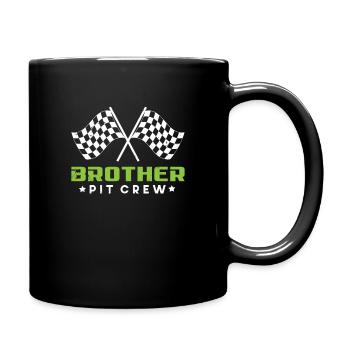 Cadeau d'anniversaire de course de voiture drôle de frère Pit Crew - Mug uni - noir - Droite