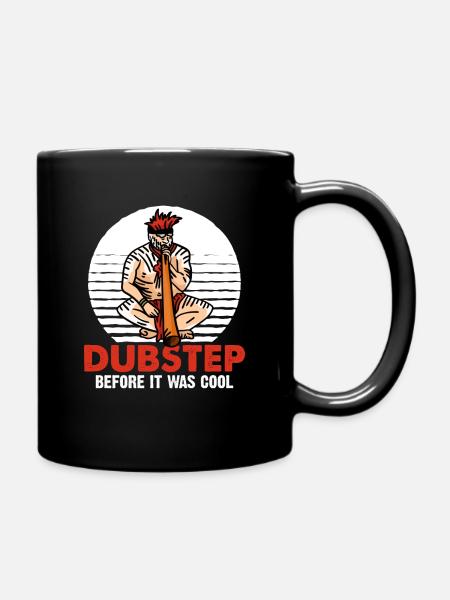 Didgeridoo Dubstep before it was cool - Full Colour Mug - black
