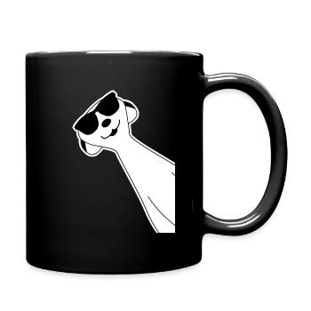 Suricate drôle avec des lunettes de soleil - Mug uni - noir - Droite