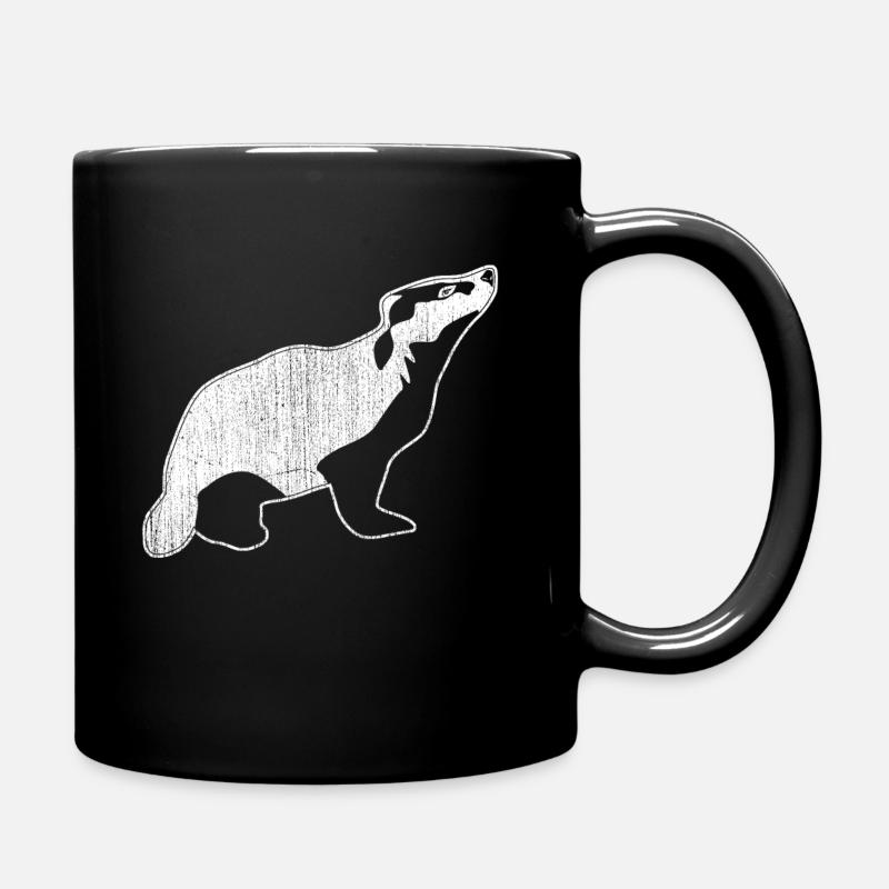 Outdoor Dachs - Tasse einfarbig - Schwarz