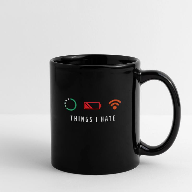 Things I Hate Nerd Computer Tasse einfarbig
