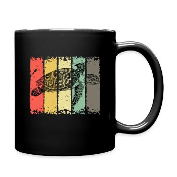 Turtle sea turtle turtle marine animals - Full Colour Mug - black - Right