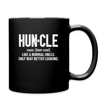 Huncle Like Regular Onkel Way sieht gut aus - Tasse einfarbig - Schwarz - Rechts