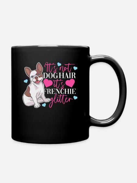 French Bulldog Frenchie Gift Women - Full Colour Mug - black