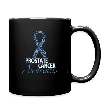 Prostate cancer gift in support of cancer - Full Colour Mug - black - Right
