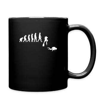 Diver Evolution of Man - Plongée - - Mug uni - noir - Droite