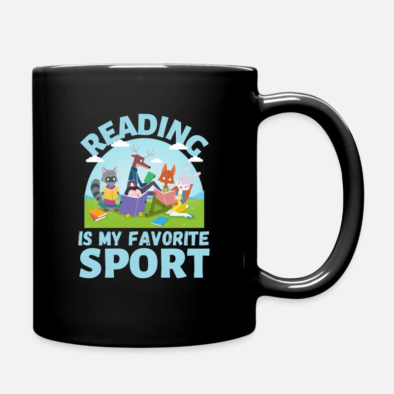 la lecture est mon animal de sport préféré en lisant des livres - Mug uni - noir