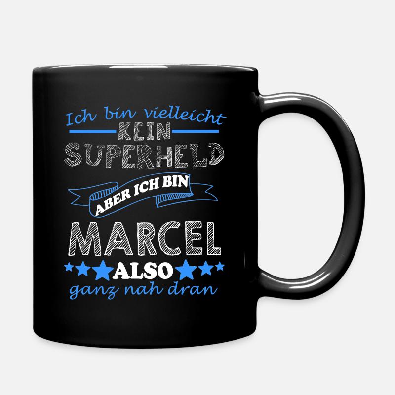 Marcel Vorname Schriftzug Geschenk Männer Jungen - Tasse einfarbig - Schwarz
