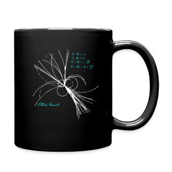 Maxwell Gleichungen Physiker Wissenschaft Physik - Tasse einfarbig - Schwarz - Rechts