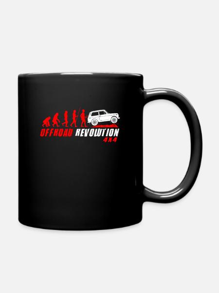 Lada Niva 4x4 Autofahrer Russland Autoliebhaber - Tasse einfarbig - Schwarz