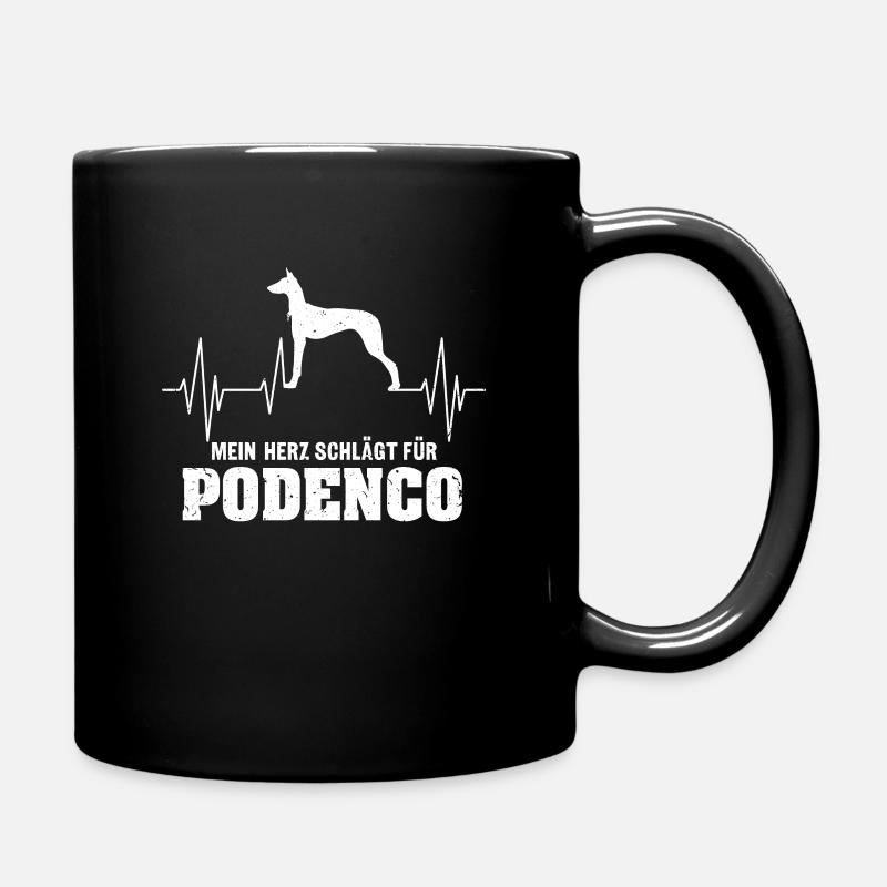 Race de chien Podenco amateurs de lévriers espagnols - Mug uni - noir
