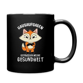 Les devoirs mettent en danger mon école de santé - Mug uni - noir - Droite