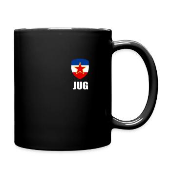 Yugoslavia flag SFRJ Tito Yugo Serbia Croatia - Full Colour Mug - black - Right