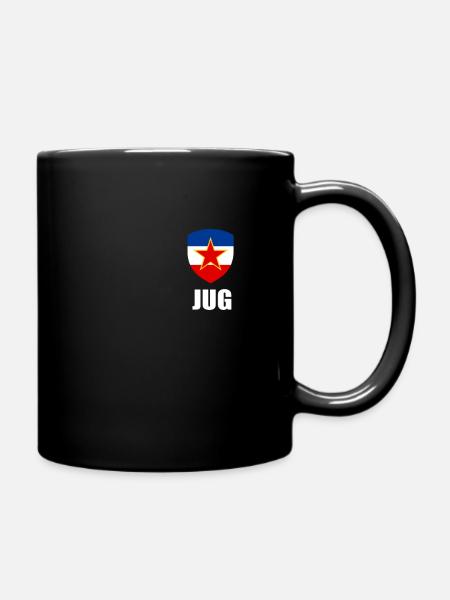 Drapeau Yougoslavie SFRJ Tito Yugo Serbie Croatie - Mug uni - noir