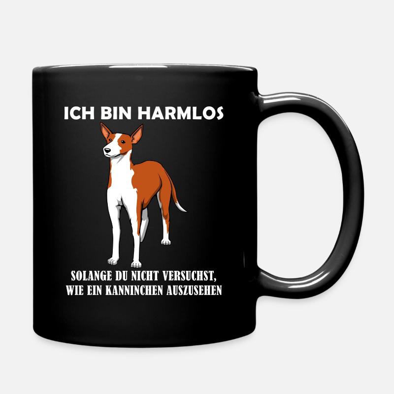 Podenco Jagdhund Hundehalter & Hundeliebhaber - Tasse einfarbig - Schwarz