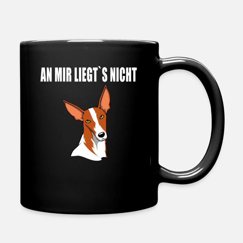Podenco Jagdhund Hundehalter Geschenk ibiceno - Tasse einfarbig - Schwarz