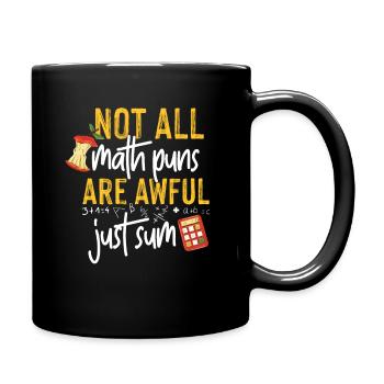 Idée de cadeau de jeu de mots de professeur de mathématiques - Mug uni - noir - Droite